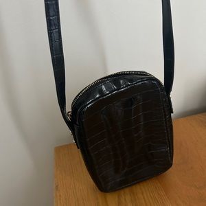 Mini pleather crossbody